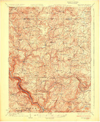Bruceton West Virginia Historical topographic map, 1:62500 scale, 15 X 15 Minute, Year 1926