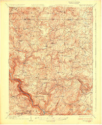 Bruceton West Virginia Historical topographic map, 1:62500 scale, 15 X 15 Minute, Year 1926