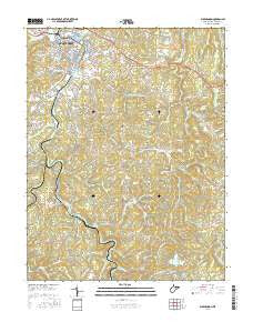 Buckhannon West Virginia Current topographic map, 1:24000 scale, 7.5 X 7.5 Minute, Year 2016