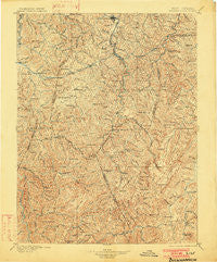 Buckhannon West Virginia Historical topographic map, 1:125000 scale, 30 X 30 Minute, Year 1896
