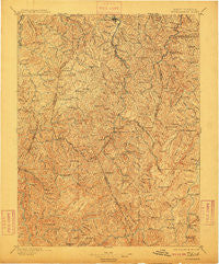 Buckhannon West Virginia Historical topographic map, 1:125000 scale, 30 X 30 Minute, Year 1896