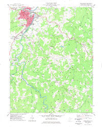 Buckhannon West Virginia Historical topographic map, 1:24000 scale, 7.5 X 7.5 Minute, Year 1977