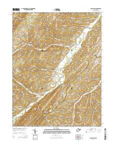 Burlington West Virginia Historical topographic map, 1:24000 scale, 7.5 X 7.5 Minute, Year 2014