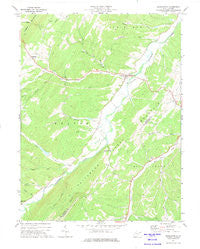 Burlington West Virginia Historical topographic map, 1:24000 scale, 7.5 X 7.5 Minute, Year 1972
