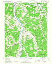 Burnaugh Kentucky Historical topographic map, 1:24000 scale, 7.5 X 7.5 Minute, Year 1957