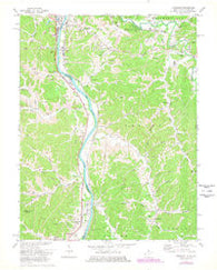 Burnaugh Kentucky Historical topographic map, 1:24000 scale, 7.5 X 7.5 Minute, Year 1972