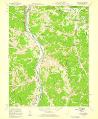 Burnaugh Kentucky Historical topographic map, 1:24000 scale, 7.5 X 7.5 Minute, Year 1957