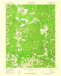 Burning Springs West Virginia Historical topographic map, 1:24000 scale, 7.5 X 7.5 Minute, Year 1957
