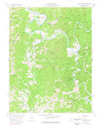 Burning Springs West Virginia Historical topographic map, 1:24000 scale, 7.5 X 7.5 Minute, Year 1957