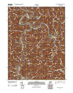 Burning Springs West Virginia Historical topographic map, 1:24000 scale, 7.5 X 7.5 Minute, Year 2011