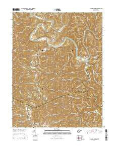 Burning Springs West Virginia Historical topographic map, 1:24000 scale, 7.5 X 7.5 Minute, Year 2014