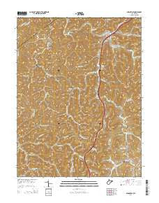 Burnsville West Virginia Historical topographic map, 1:24000 scale, 7.5 X 7.5 Minute, Year 2014