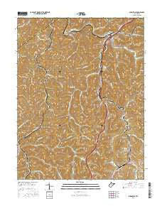 Burnsville West Virginia Current topographic map, 1:24000 scale, 7.5 X 7.5 Minute, Year 2016