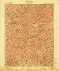 Burnsville West Virginia Historical topographic map, 1:62500 scale, 15 X 15 Minute, Year 1906