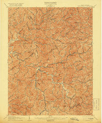 Burnsville West Virginia Historical topographic map, 1:62500 scale, 15 X 15 Minute, Year 1906