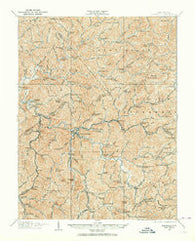 Burnsville West Virginia Historical topographic map, 1:62500 scale, 15 X 15 Minute, Year 1925
