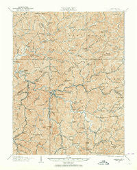 Burnsville West Virginia Historical topographic map, 1:62500 scale, 15 X 15 Minute, Year 1925
