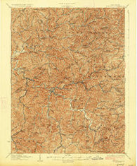 Burnsville West Virginia Historical topographic map, 1:62500 scale, 15 X 15 Minute, Year 1927