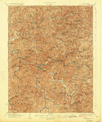 Burnsville West Virginia Historical topographic map, 1:62500 scale, 15 X 15 Minute, Year 1927