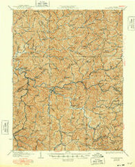 Burnsville West Virginia Historical topographic map, 1:62500 scale, 15 X 15 Minute, Year 1927