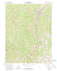 Burnsville West Virginia Historical topographic map, 1:24000 scale, 7.5 X 7.5 Minute, Year 1965