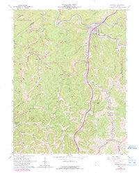 Burnsville West Virginia Historical topographic map, 1:24000 scale, 7.5 X 7.5 Minute, Year 1965