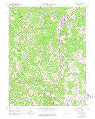 Burnsville West Virginia Historical topographic map, 1:24000 scale, 7.5 X 7.5 Minute, Year 1965