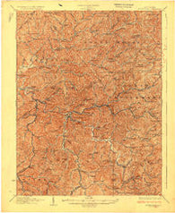 Burnsville West Virginia Historical topographic map, 1:62500 scale, 15 X 15 Minute, Year 1927