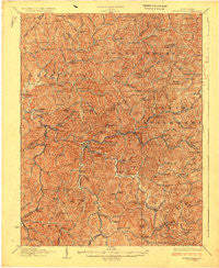 Burnsville West Virginia Historical topographic map, 1:62500 scale, 15 X 15 Minute, Year 1927