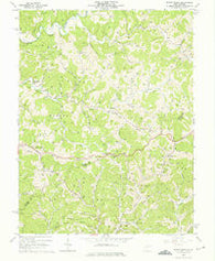 Burnt House West Virginia Historical topographic map, 1:24000 scale, 7.5 X 7.5 Minute, Year 1964