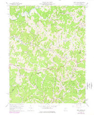 Burnt House West Virginia Historical topographic map, 1:24000 scale, 7.5 X 7.5 Minute, Year 1964
