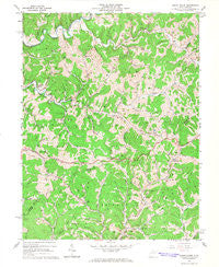 Burnt House West Virginia Historical topographic map, 1:24000 scale, 7.5 X 7.5 Minute, Year 1964