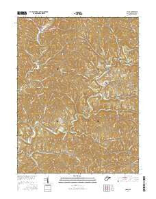 Cairo West Virginia Current topographic map, 1:24000 scale, 7.5 X 7.5 Minute, Year 2016