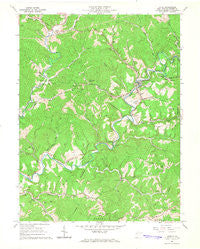 Cairo West Virginia Historical topographic map, 1:24000 scale, 7.5 X 7.5 Minute, Year 1964