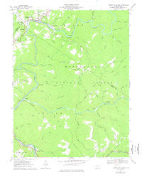 Camden on Gauley West Virginia Historical topographic map, 1:24000 scale, 7.5 X 7.5 Minute, Year 1966