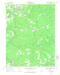 Camden on Gauley West Virginia Historical topographic map, 1:24000 scale, 7.5 X 7.5 Minute, Year 1966