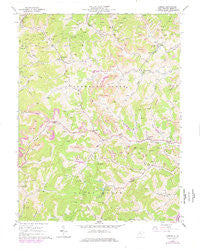 Camden West Virginia Historical topographic map, 1:24000 scale, 7.5 X 7.5 Minute, Year 1964