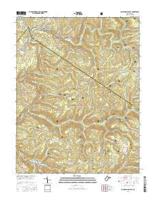 Camden On Gauley West Virginia Current topographic map, 1:24000 scale, 7.5 X 7.5 Minute, Year 2016
