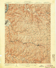 Cameron West Virginia Historical topographic map, 1:62500 scale, 15 X 15 Minute, Year 1904