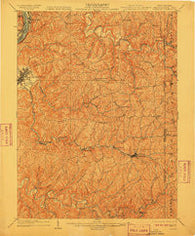 Cameron West Virginia Historical topographic map, 1:62500 scale, 15 X 15 Minute, Year 1904