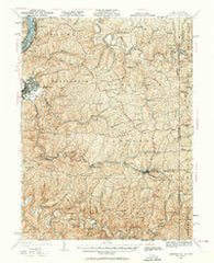Cameron West Virginia Historical topographic map, 1:62500 scale, 15 X 15 Minute, Year 1935