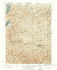 Cameron West Virginia Historical topographic map, 1:62500 scale, 15 X 15 Minute, Year 1935