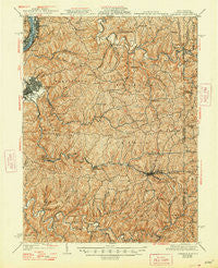 Cameron West Virginia Historical topographic map, 1:62500 scale, 15 X 15 Minute, Year 1942