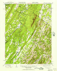 Capon Bridge West Virginia Historical topographic map, 1:62500 scale, 15 X 15 Minute, Year 1937