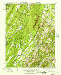 Capon Bridge West Virginia Historical topographic map, 1:62500 scale, 15 X 15 Minute, Year 1937