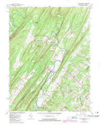Capon Bridge West Virginia Historical topographic map, 1:24000 scale, 7.5 X 7.5 Minute, Year 1965