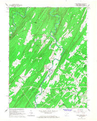 Capon Bridge West Virginia Historical topographic map, 1:24000 scale, 7.5 X 7.5 Minute, Year 1965