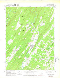 Capon Bridge West Virginia Historical topographic map, 1:24000 scale, 7.5 X 7.5 Minute, Year 1965