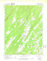 Capon Bridge West Virginia Historical topographic map, 1:24000 scale, 7.5 X 7.5 Minute, Year 1965