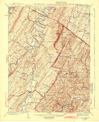 Capon Bridge West Virginia Historical topographic map, 1:62500 scale, 15 X 15 Minute, Year 1943